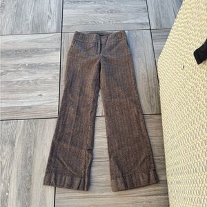 ZARA Brown Wool Blend Trousers